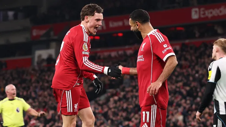 Mohamed Salah y Florian Wirtz en Liverpool