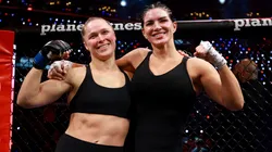 Gina Carano no pudo ante el brutal poder de Ronda Rousey.