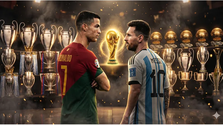 Cristiano Ronaldo vs. Lionel Messi: títulos en su carrera.