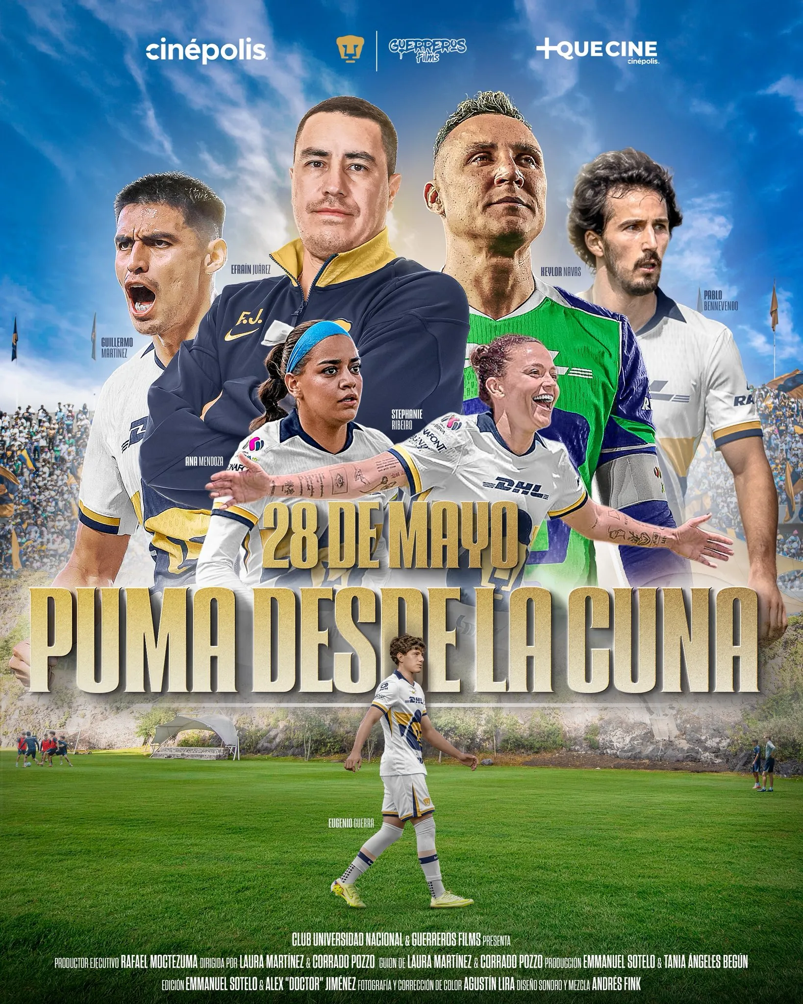 El poster oficial de la película “Puma desde la cuna”