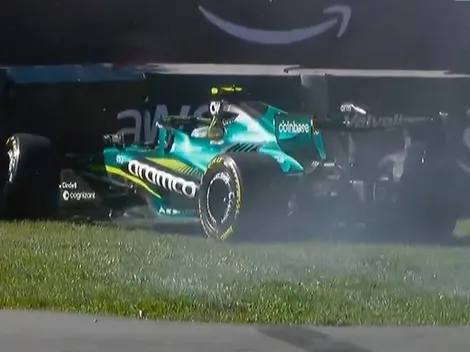 Fernando Alonso se golpeó contra el muro en la clasificación sprint