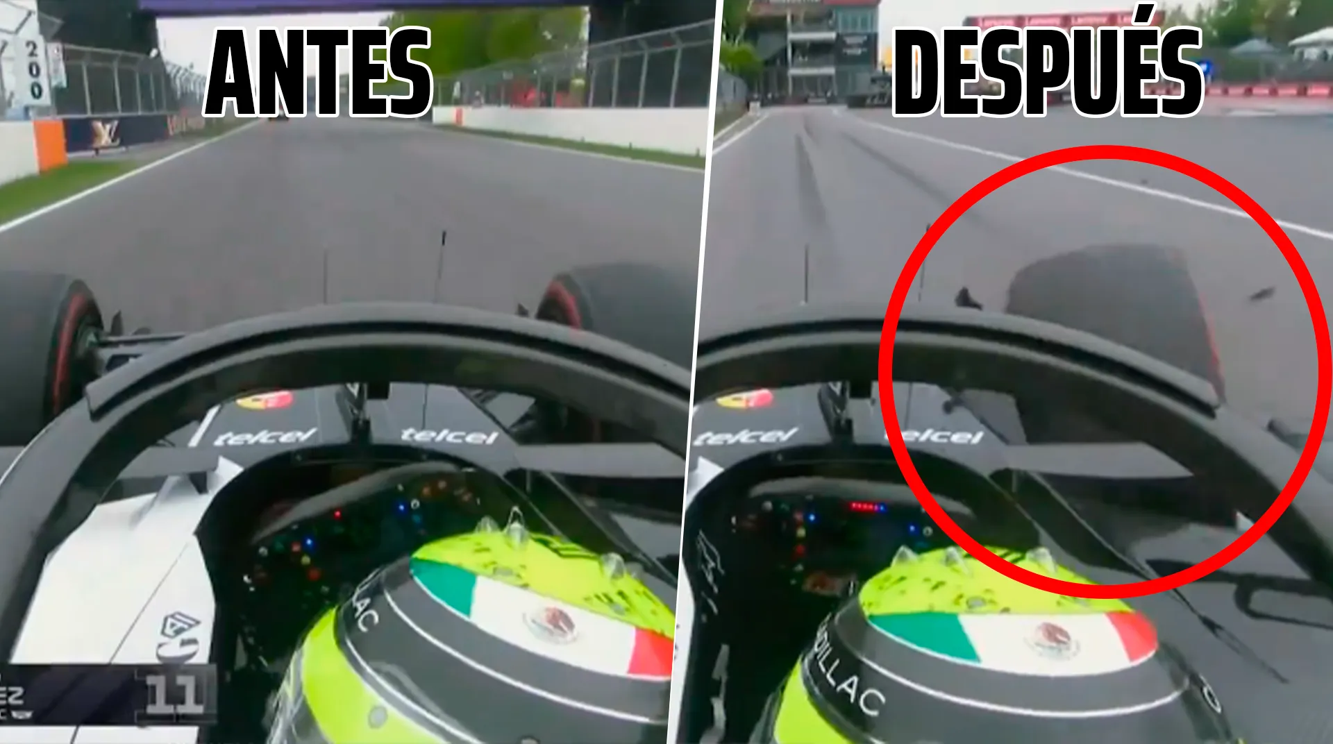 El inconveniente que sufrió Checo Pérez en el GP de Canadá (Foto propia)
