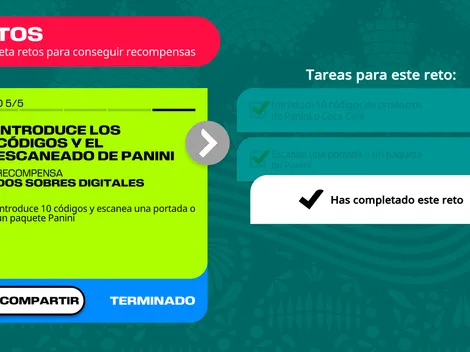 10 códigos del álbum virtual para completar el nuevo reto