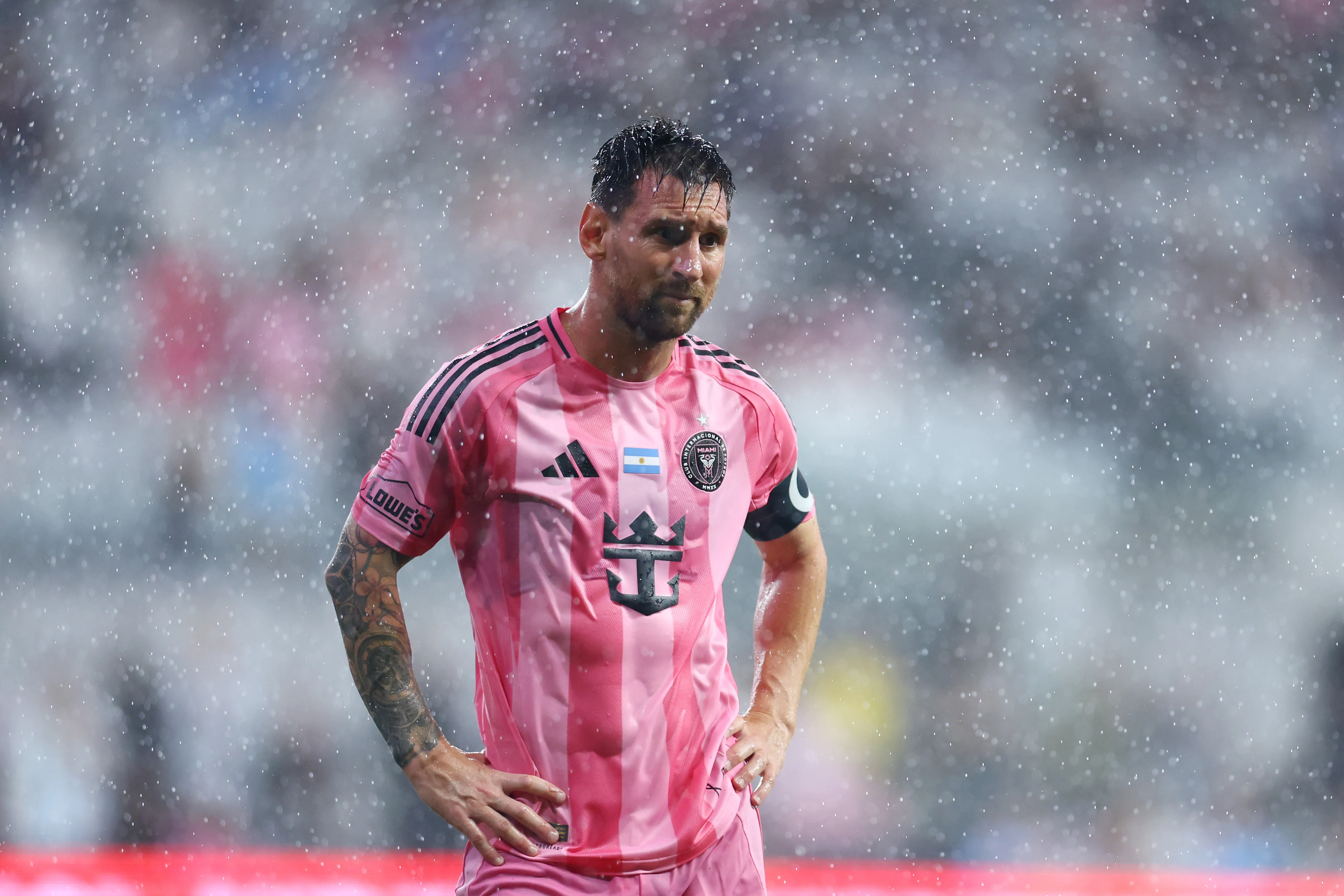 Lionel Messi jugando en la MLS con Inter Miami (Getty Images)