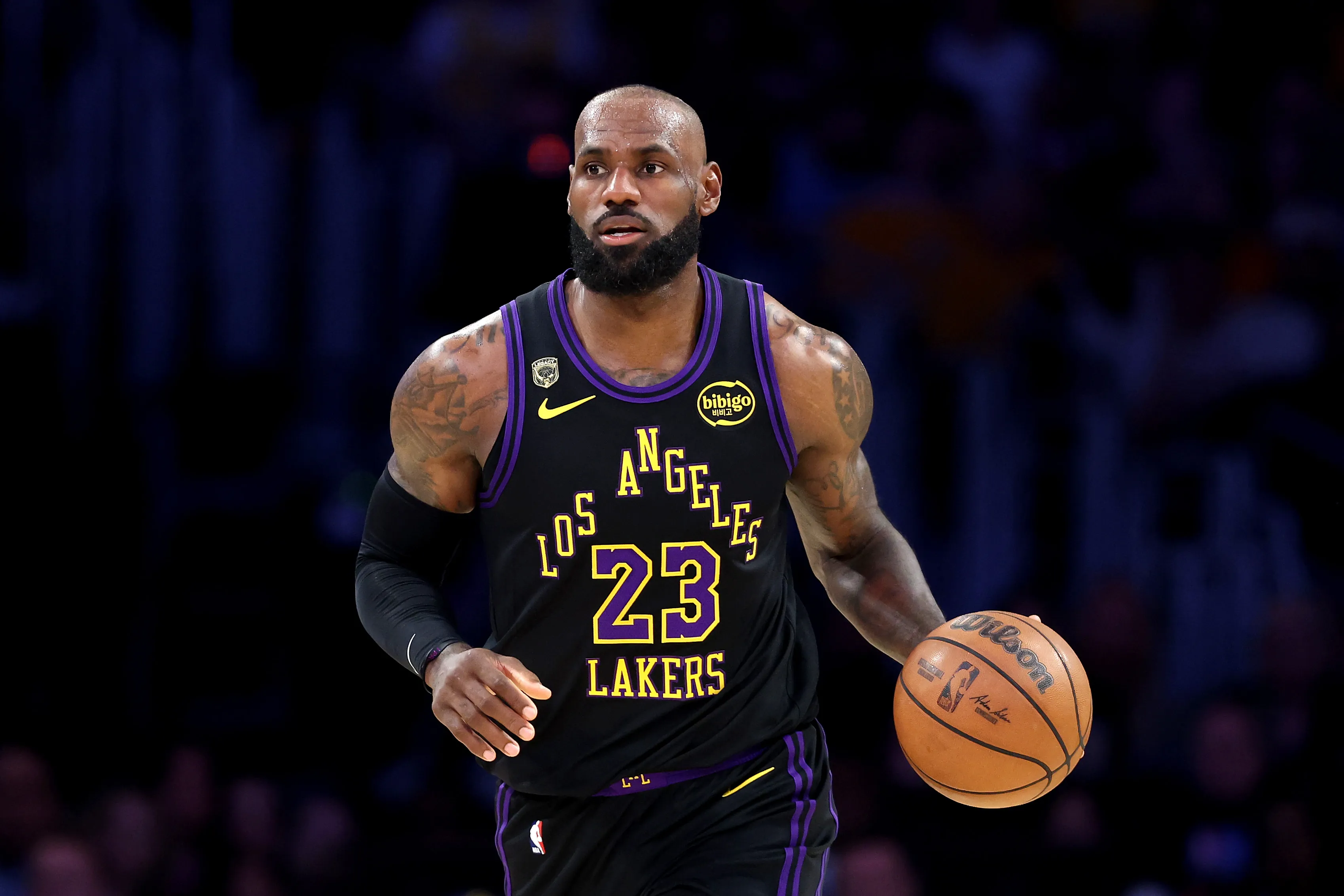 LeBron James en la NBA con Lakers (Getty Images)