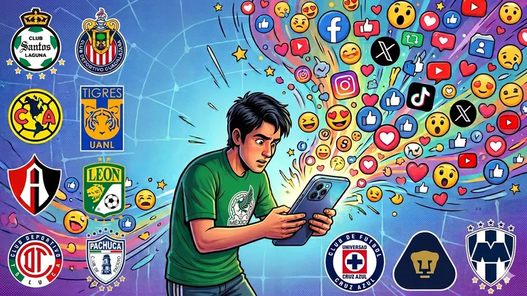 Cinco clubes de la Liga MX se meten entre los 100 equipos con más seguidores en redes sociales