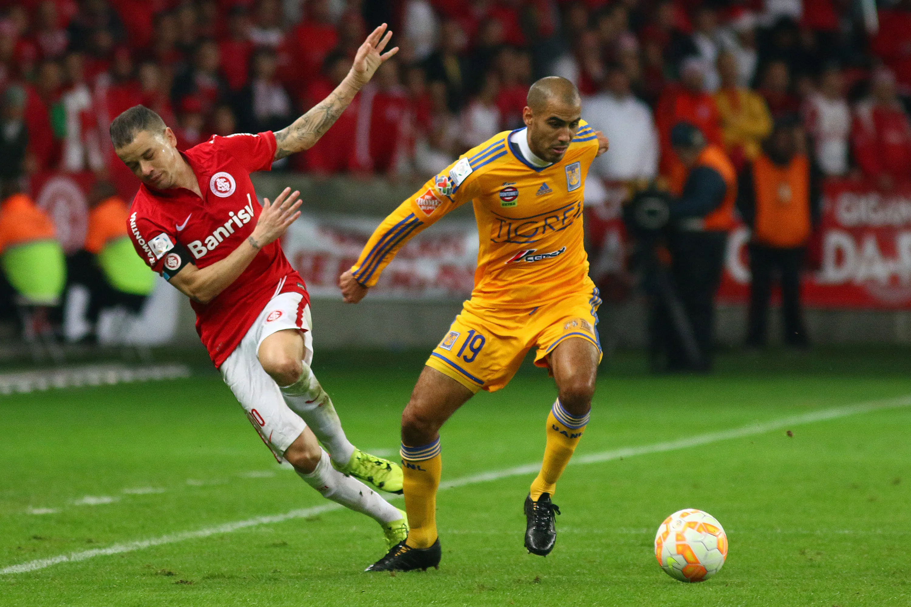 Partido de la Copa Libertadores 2015 entre Internacional de Porto Alegre y Tigres UANL (Getty Images)