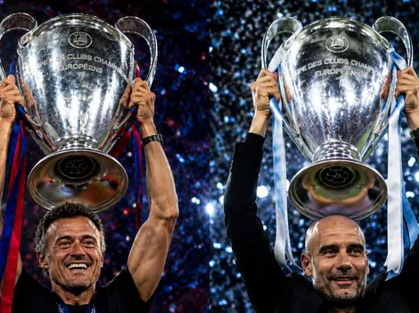 Mientras Luis Enrique ganó 3 Champions en su carrera, las que consiguió Guardiola