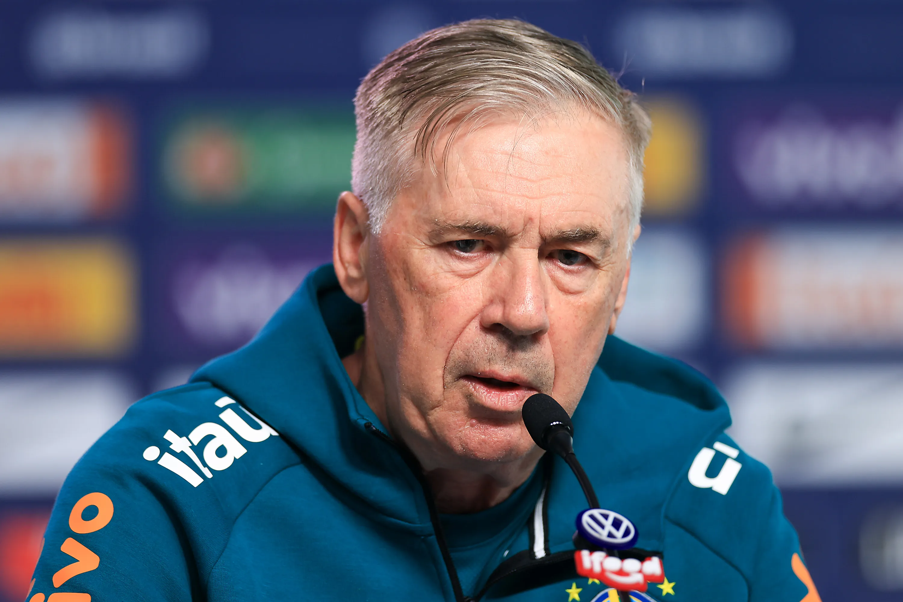 Carlo Ancelotti en conferencia de prensa (Getty Images)
