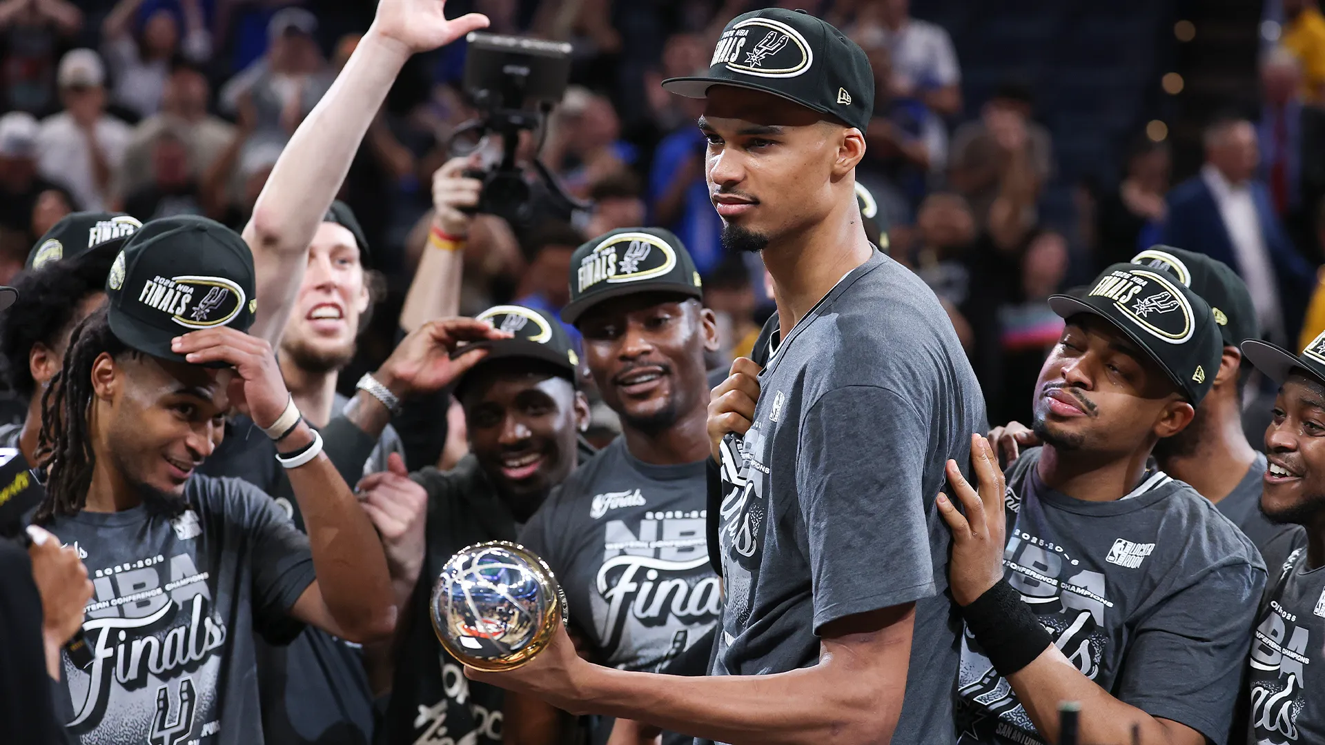 San Antonio Spurs celebra el campeonato de la Conferencia Oeste (Getty Images)
