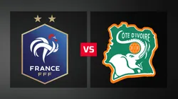 Francia vs. Costa de Marfil por el amistoso internacional.