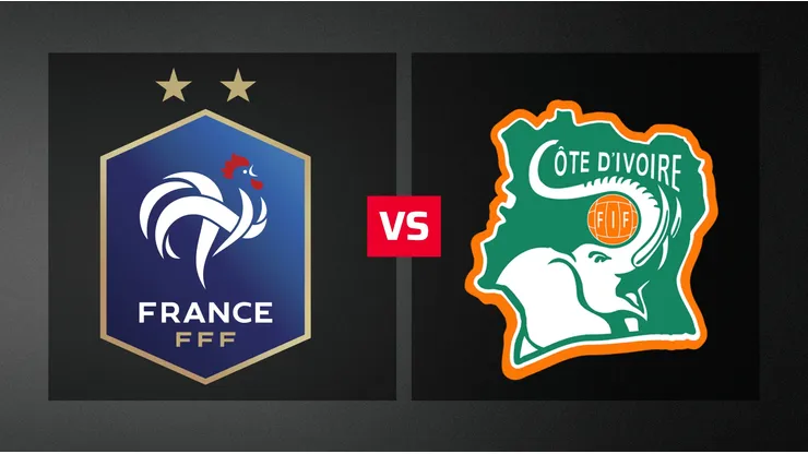 Francia vs. Costa de Marfil por el amistoso internacional.