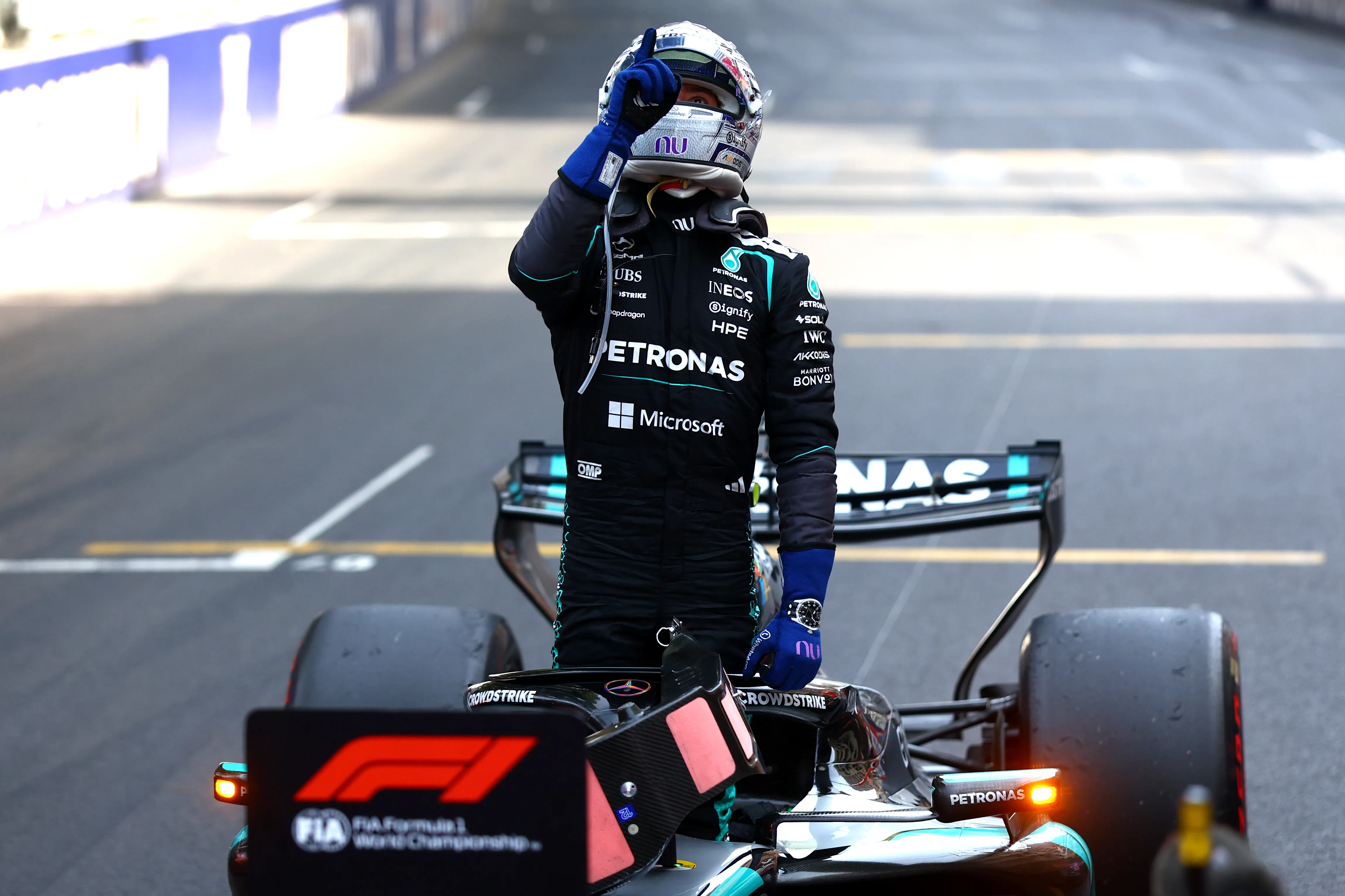 Andrea Kimi Antonelli celebra su victoria en el GP de Mónaco 2026 (Getty Images)
