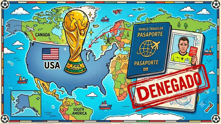 FIFA le prohibió el ingresó a un árbitro al país