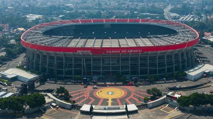 Vista aérea del exterior del Estadio Azteca