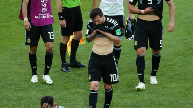 La desazón de Messi tras aquel empate con Islandia [Foto: Getty]