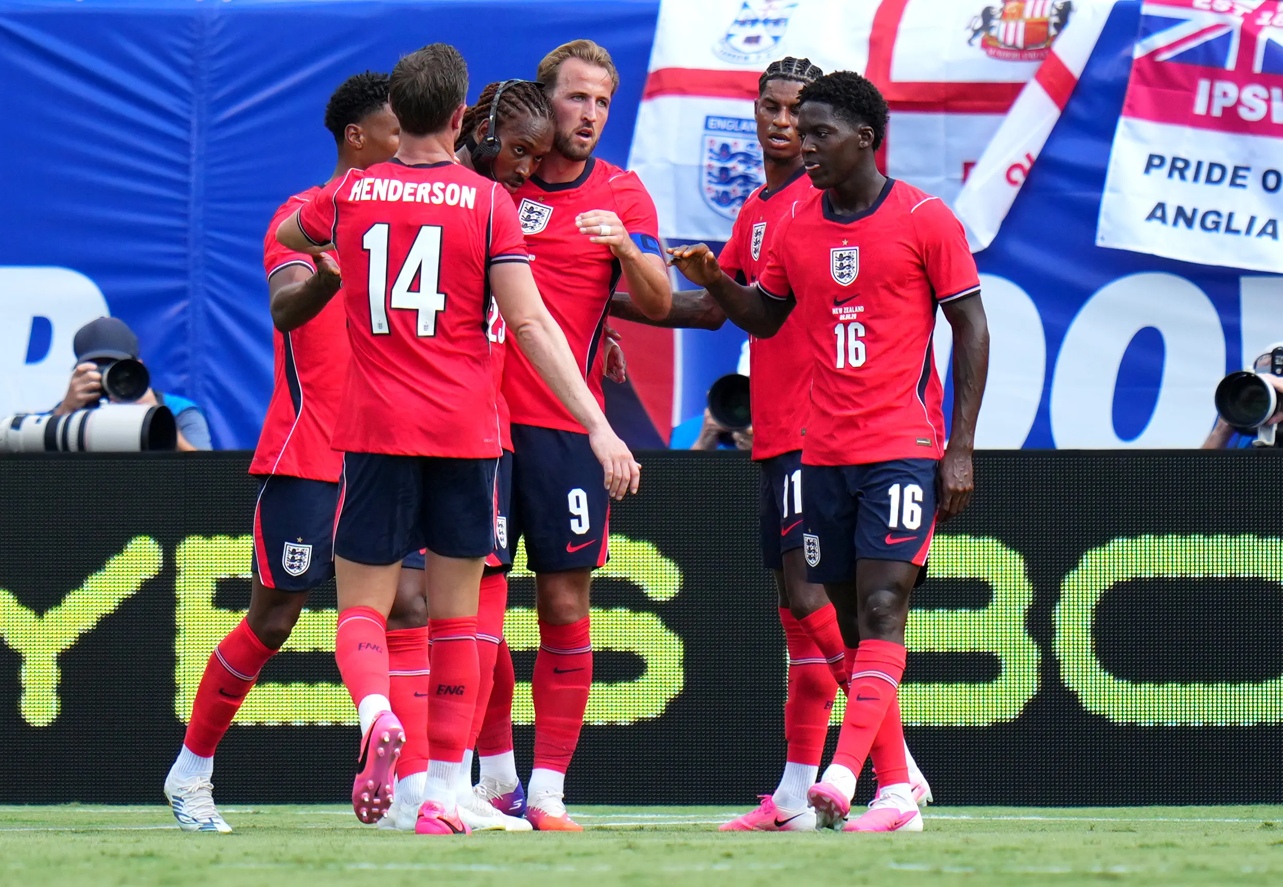 Inglaterra en su último partido amistoso (Getty Images)