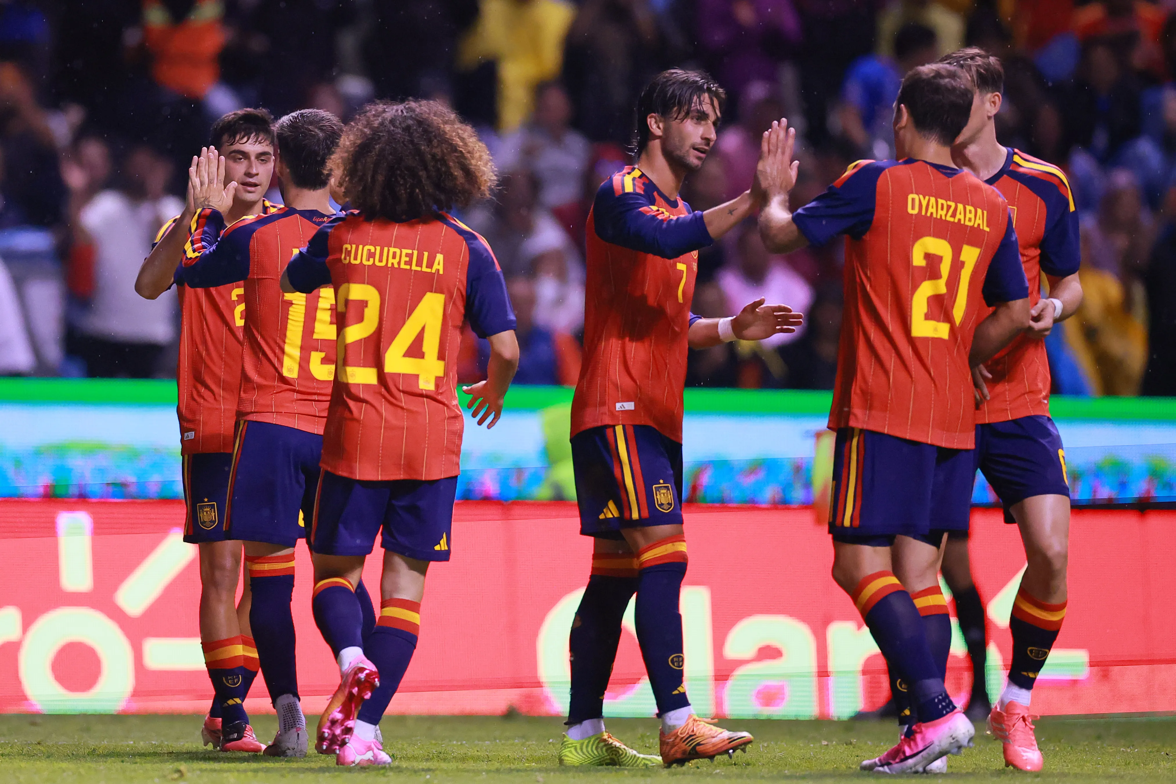 España jugó en Puebla su último amistoso antes del Mundial (Getty Images)
