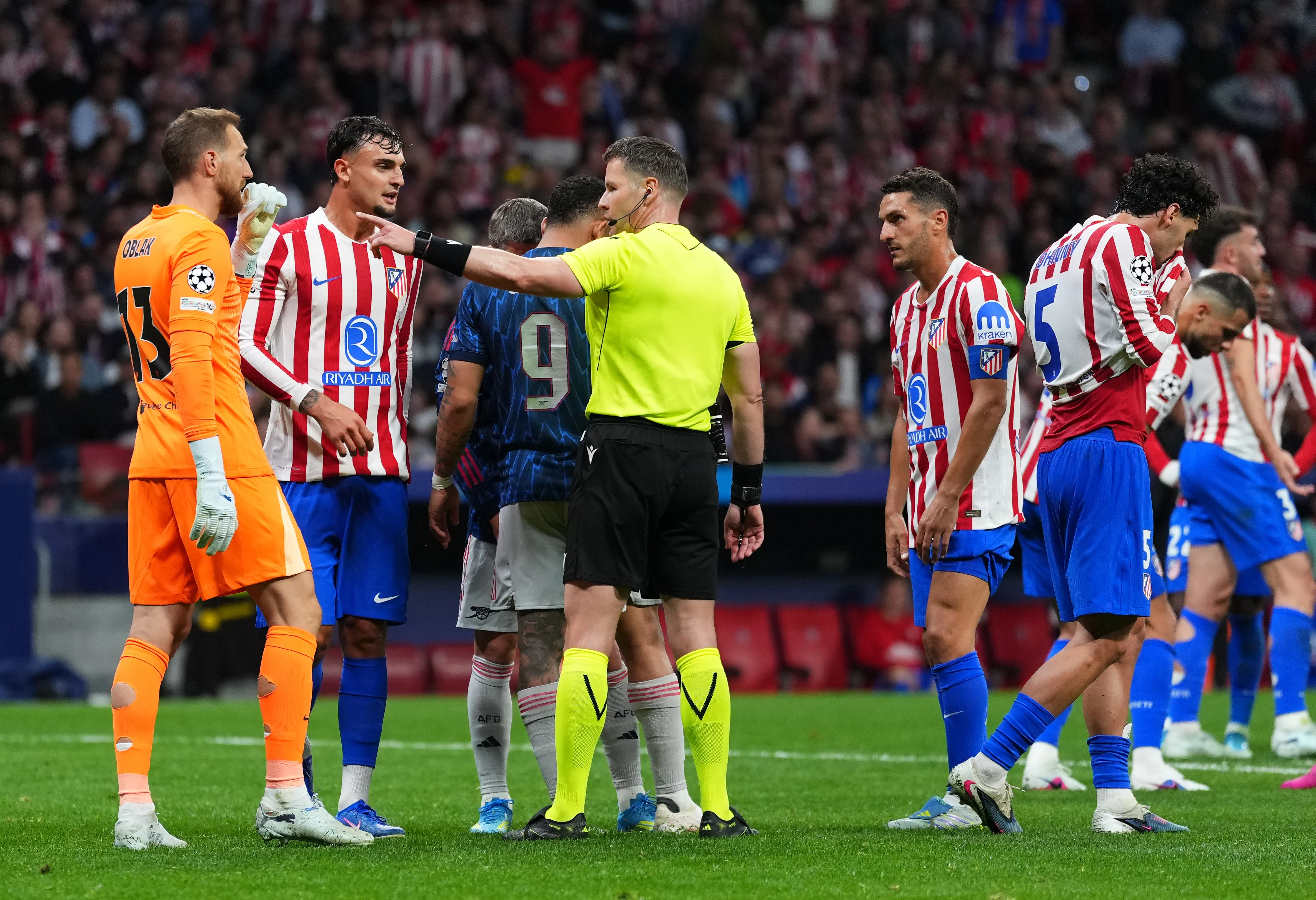 Makkelie en el último Atlético Madrid-Arsenal [Foto: Getty]