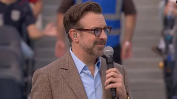 Jason Sudeikis en la inauguración del Mundial 2026.