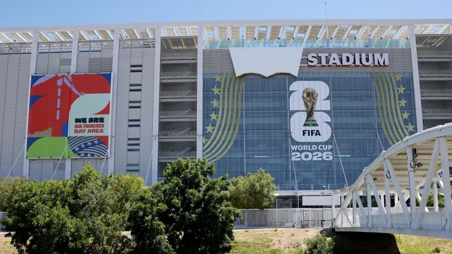 El “Levi’s” tapado en el “San Francisco Bay Area Stadium” [foto: Getty]