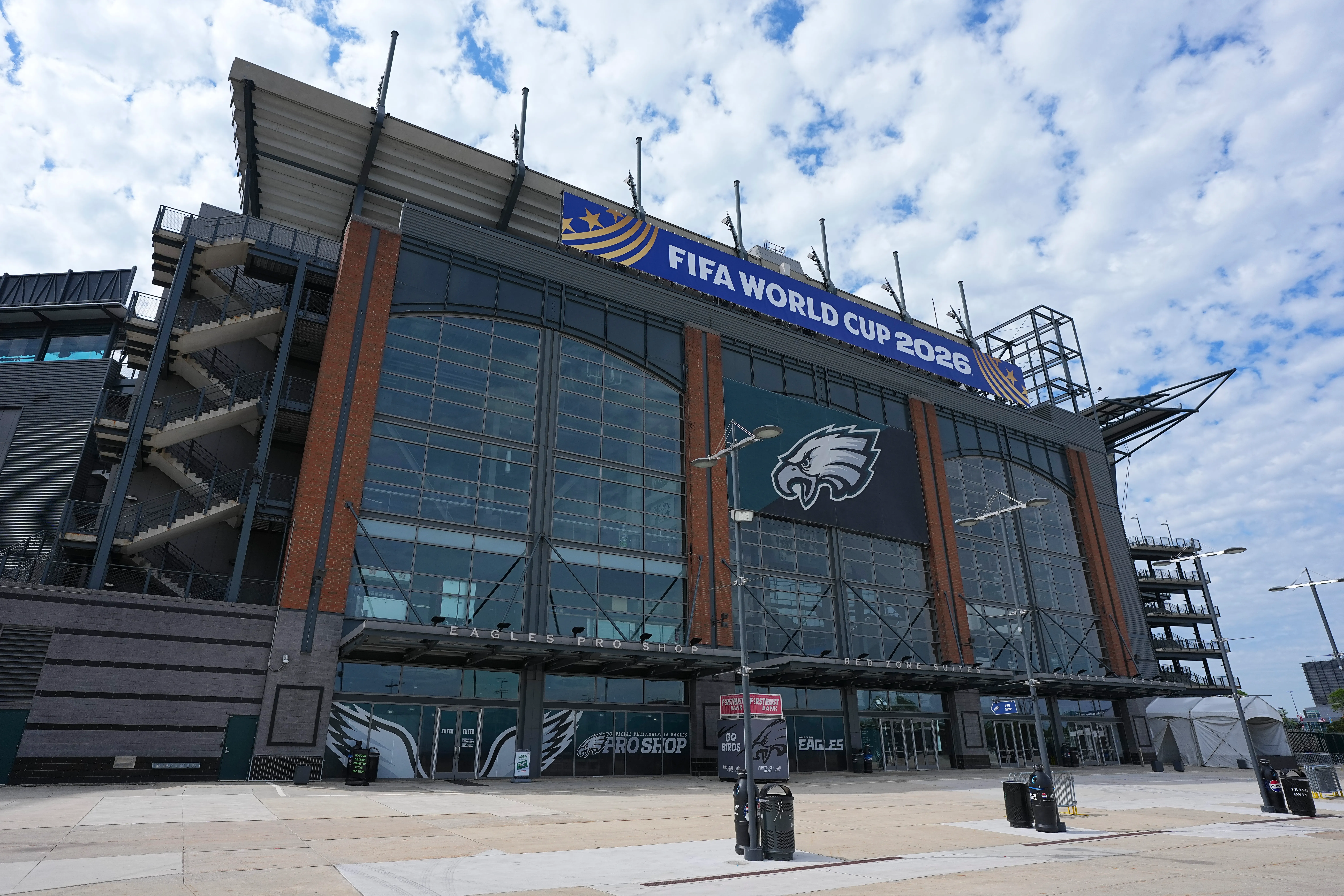 Vista exterior del estadio Philadelphia, casa de los Eagles de la NFL (Getty Images)