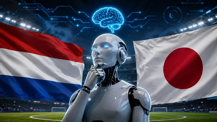 La IA predijo el resultado de Países Bajos vs. Japón.