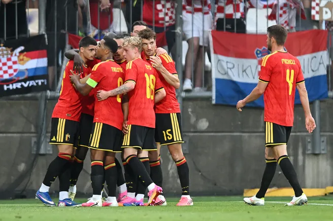Bélgica superó a Croacia en el último amistoso de preparación (Getty Images)