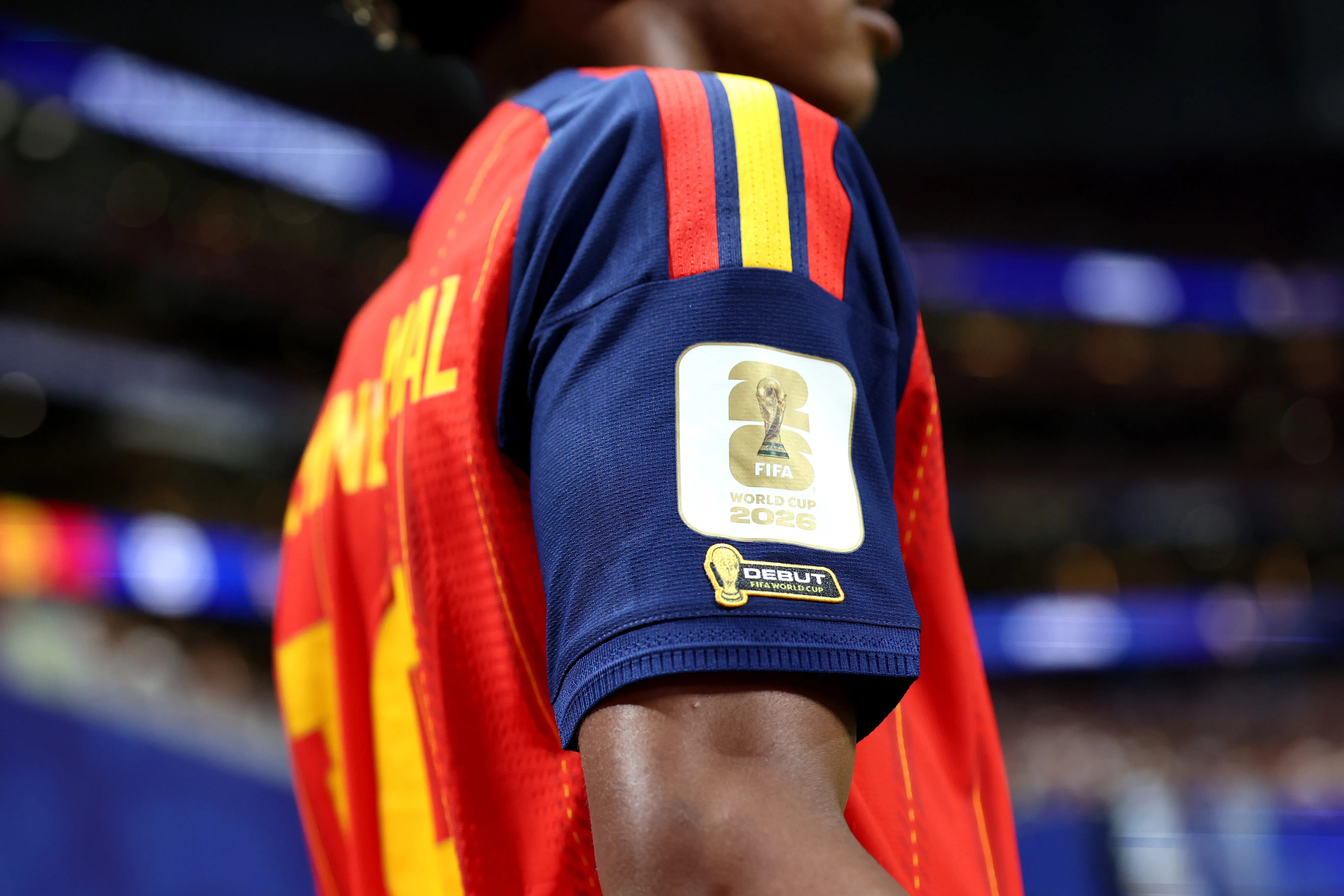 Lamine Yamal utilizó el parche de Debut ante Cabo Verde (Getty Images)