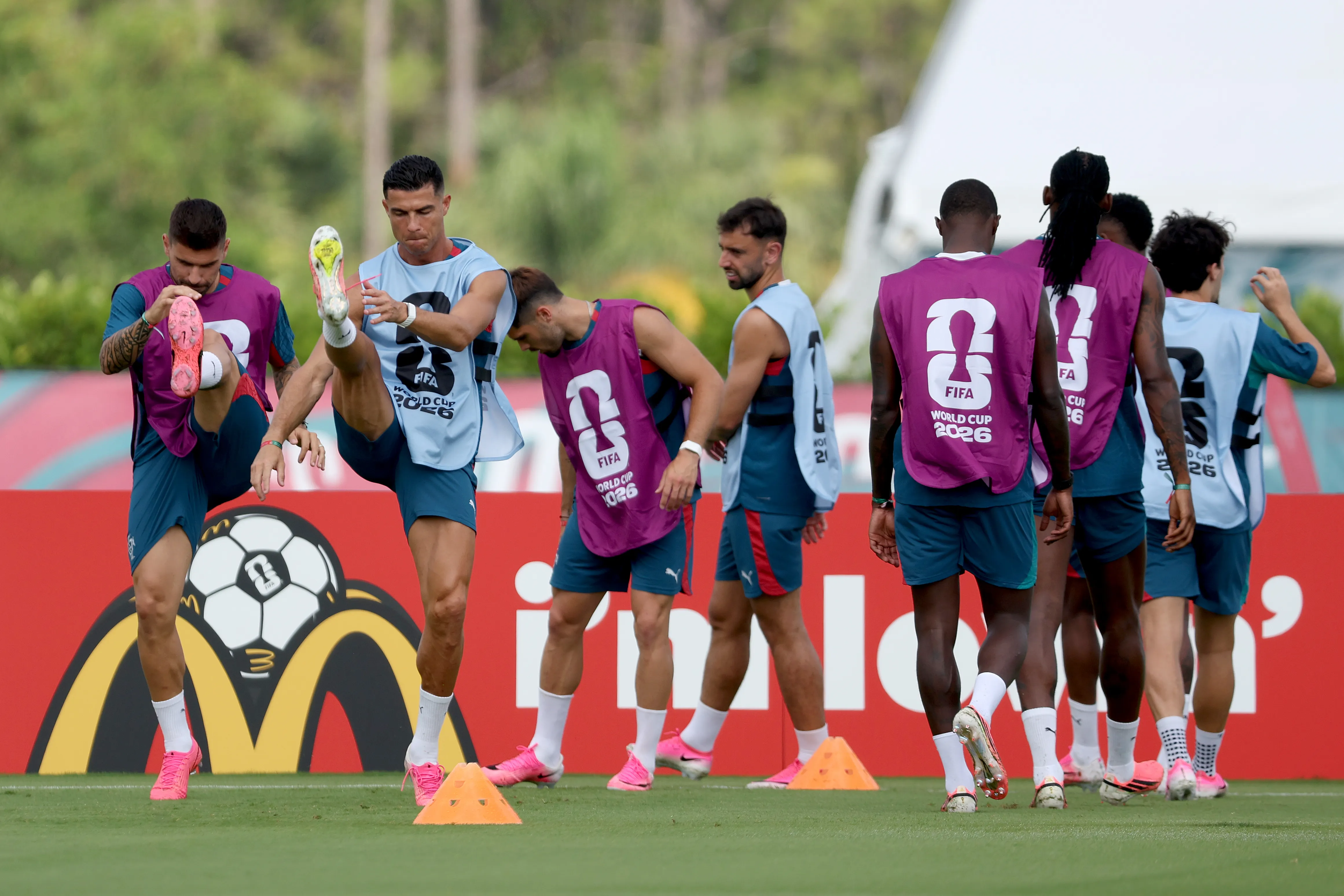 Cristiano Ronaldo llega bien desde lo físico: debutará ante Congo (Getty Images)