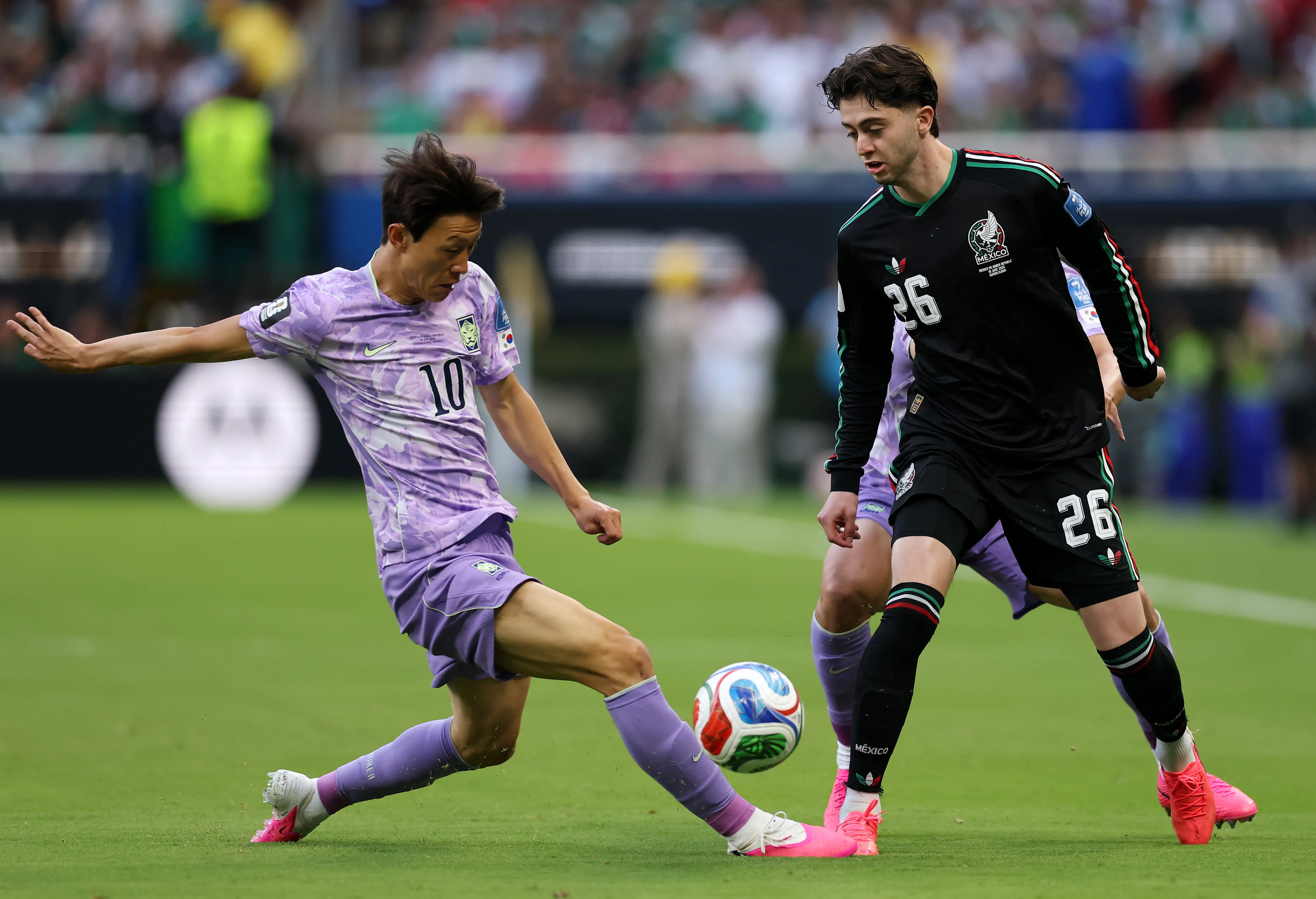 Brian Gutierrez fue titular en el partido contra Corea del Sur (Getty Images)