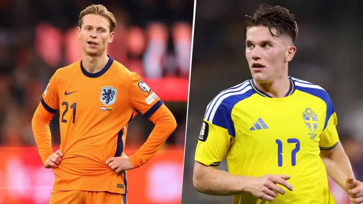 Frenkie de Jong y Viktor Gyokeres, dos figuras de este partido