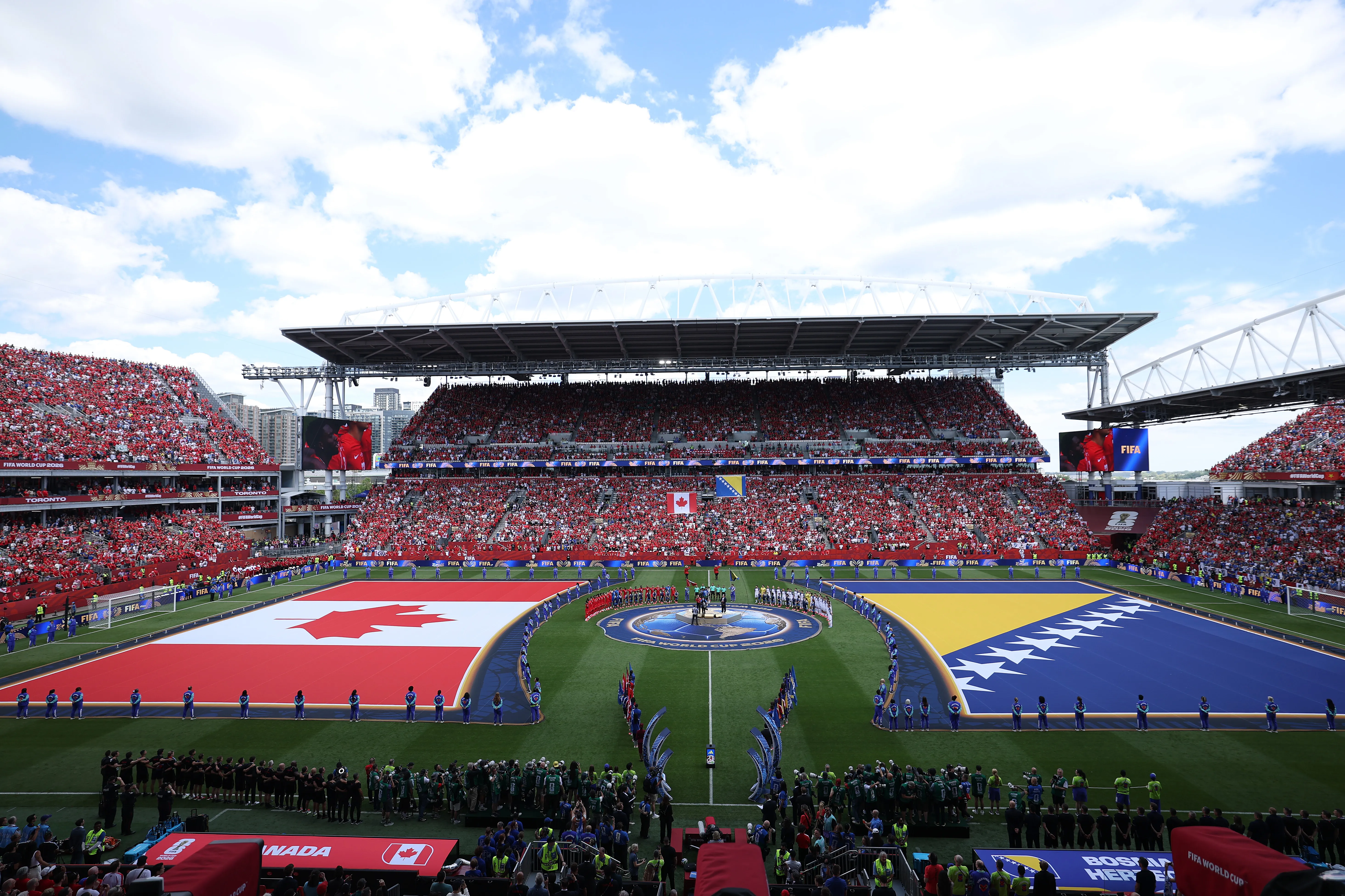 El Estadio Toronto en la inauguración en Canadá ante Bosnia (Getty Images)
