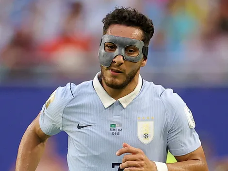 ¿Por qué Sebastián Cáceres usa una máscara protectora en Uruguay vs. Cabo Verde?