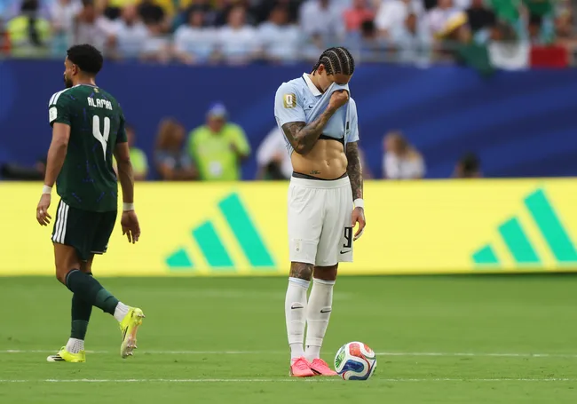 Darwin Núñez perdió su lugar en el once titular de Uruguay (Getty Images)