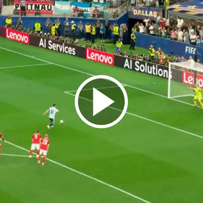 Lionel Messi falló un penal en Argentina vs. Austria