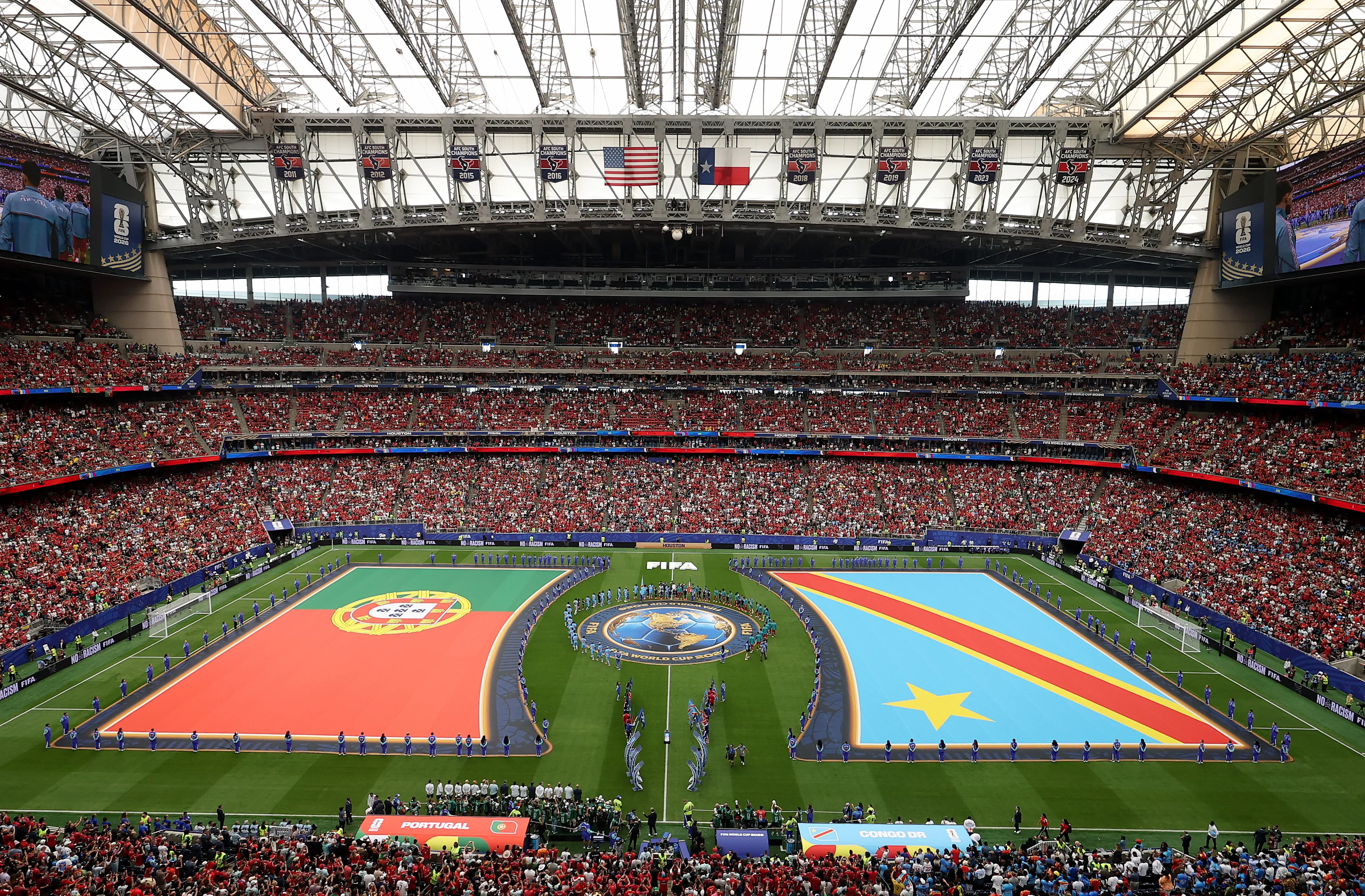 Houston ya fue sede del partido de Portugal contra Congo (Getty Images)