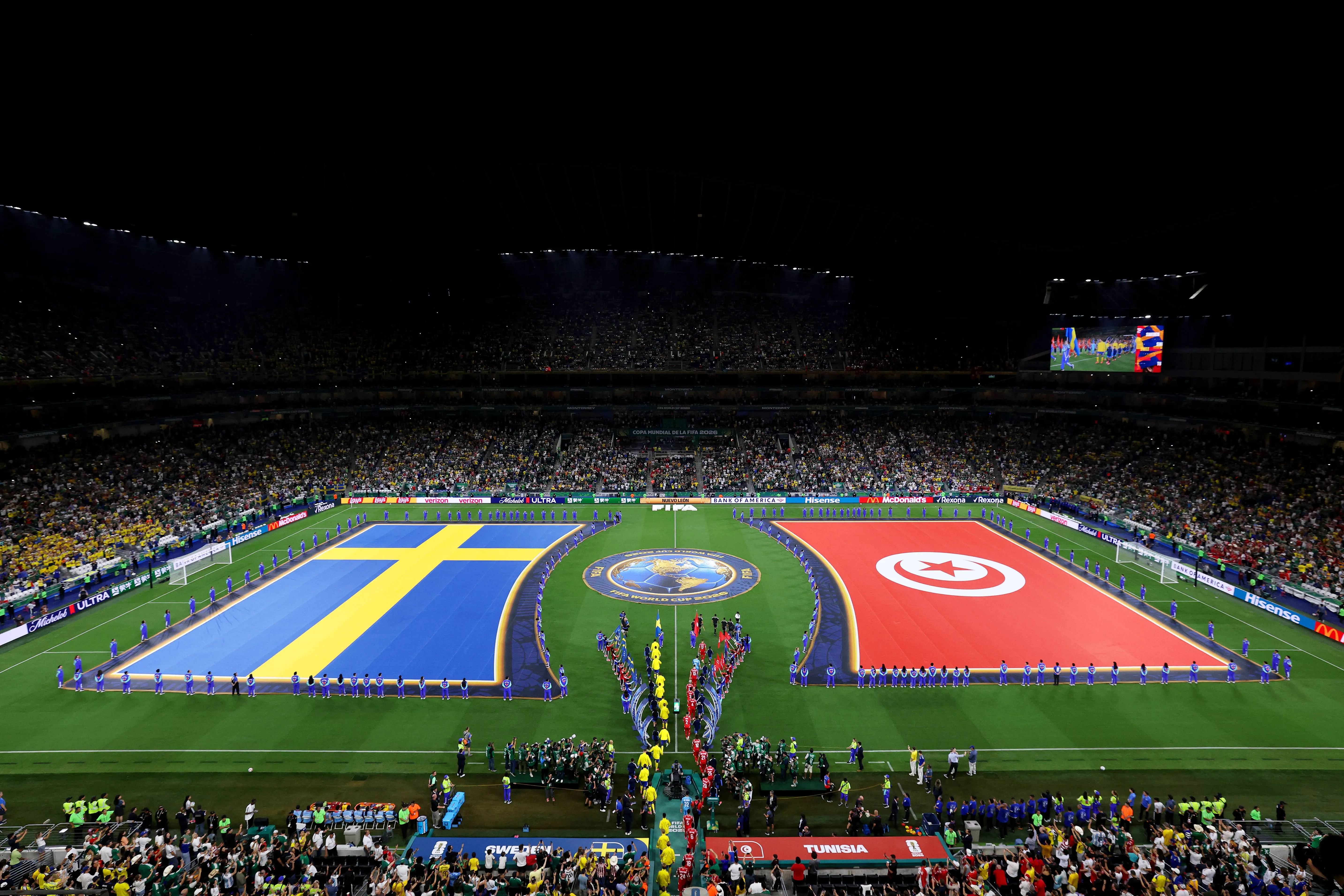 Sudáfrica y Corea del Sur se enfrentan en el Estadio Monterrey (Getty Images)