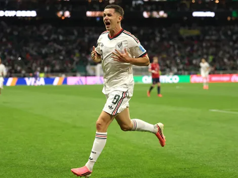 Álvaro Fidalgo hace su primer gol con la Selección Mexicana