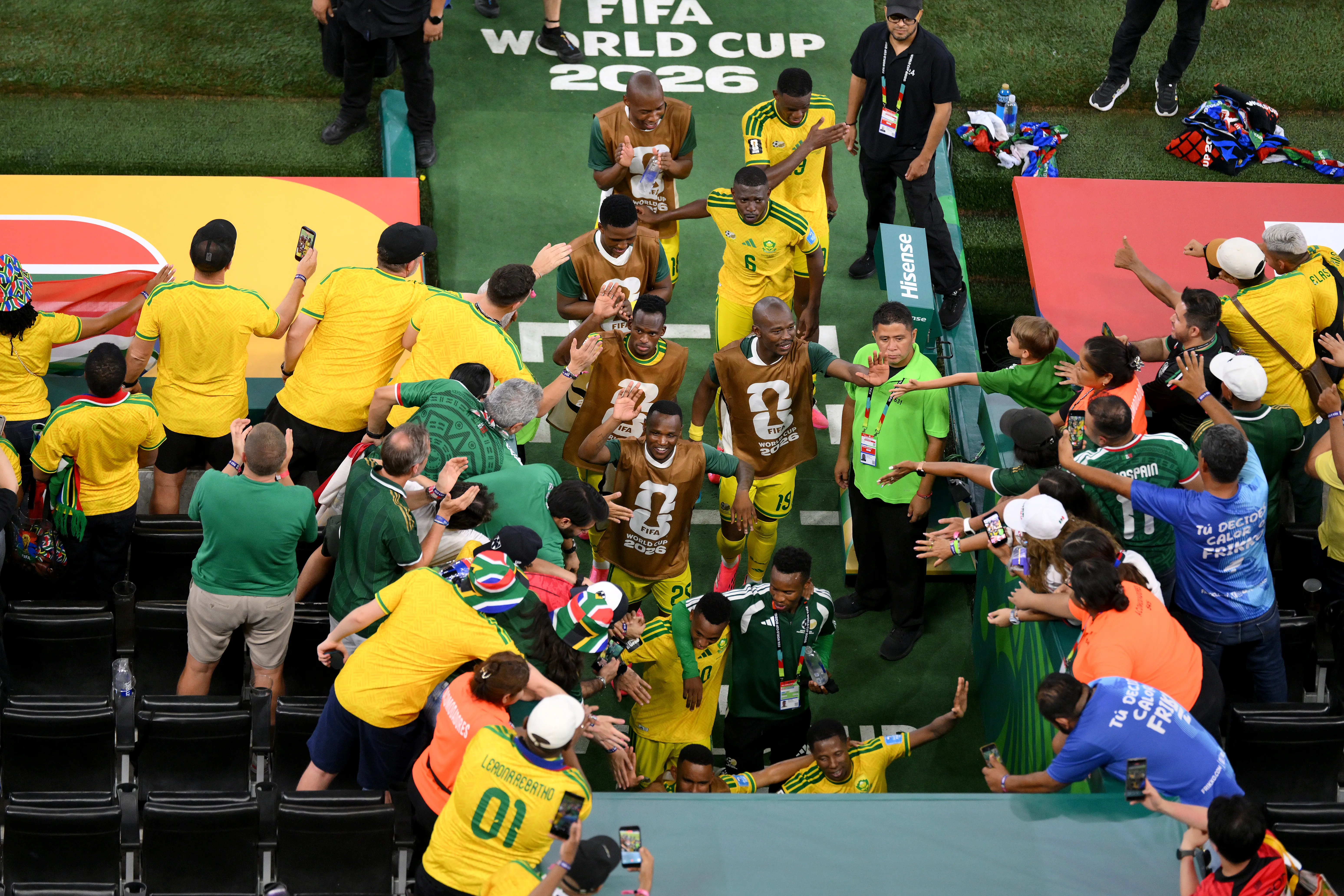 Sudáfrica hizo historia al superar una Fase de Grupos en un Mundial por primera vez. (Getty Images)