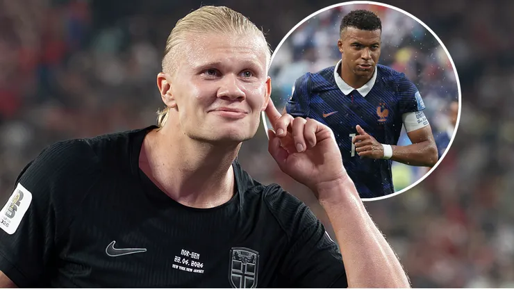 Erling Haaland y Kylian Mbappé se llevan los reflectores del partido entre Noruega y Francia