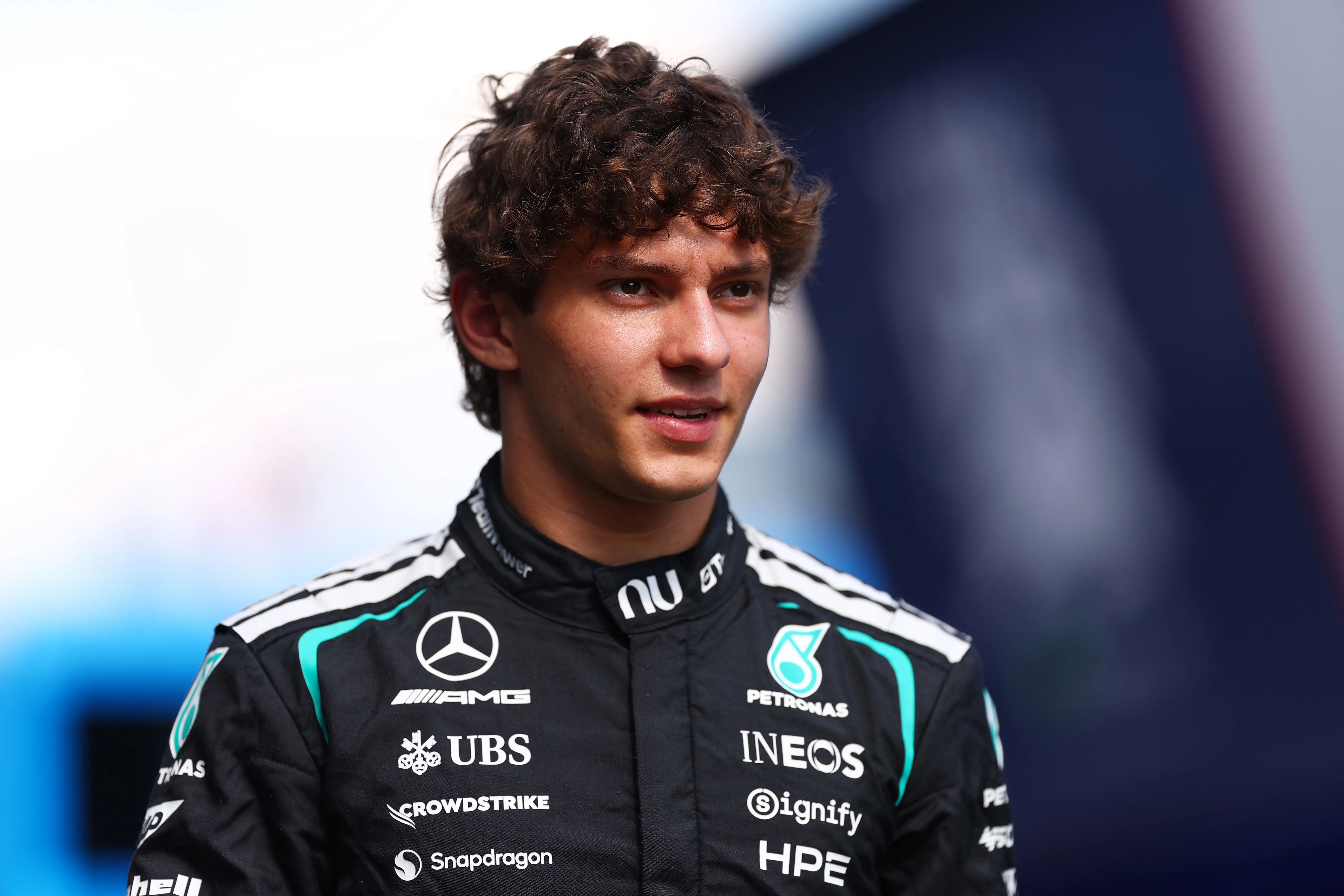 Kimi Antonelli marcó los mejores tiempos del viernes en Austria (Getty Images)