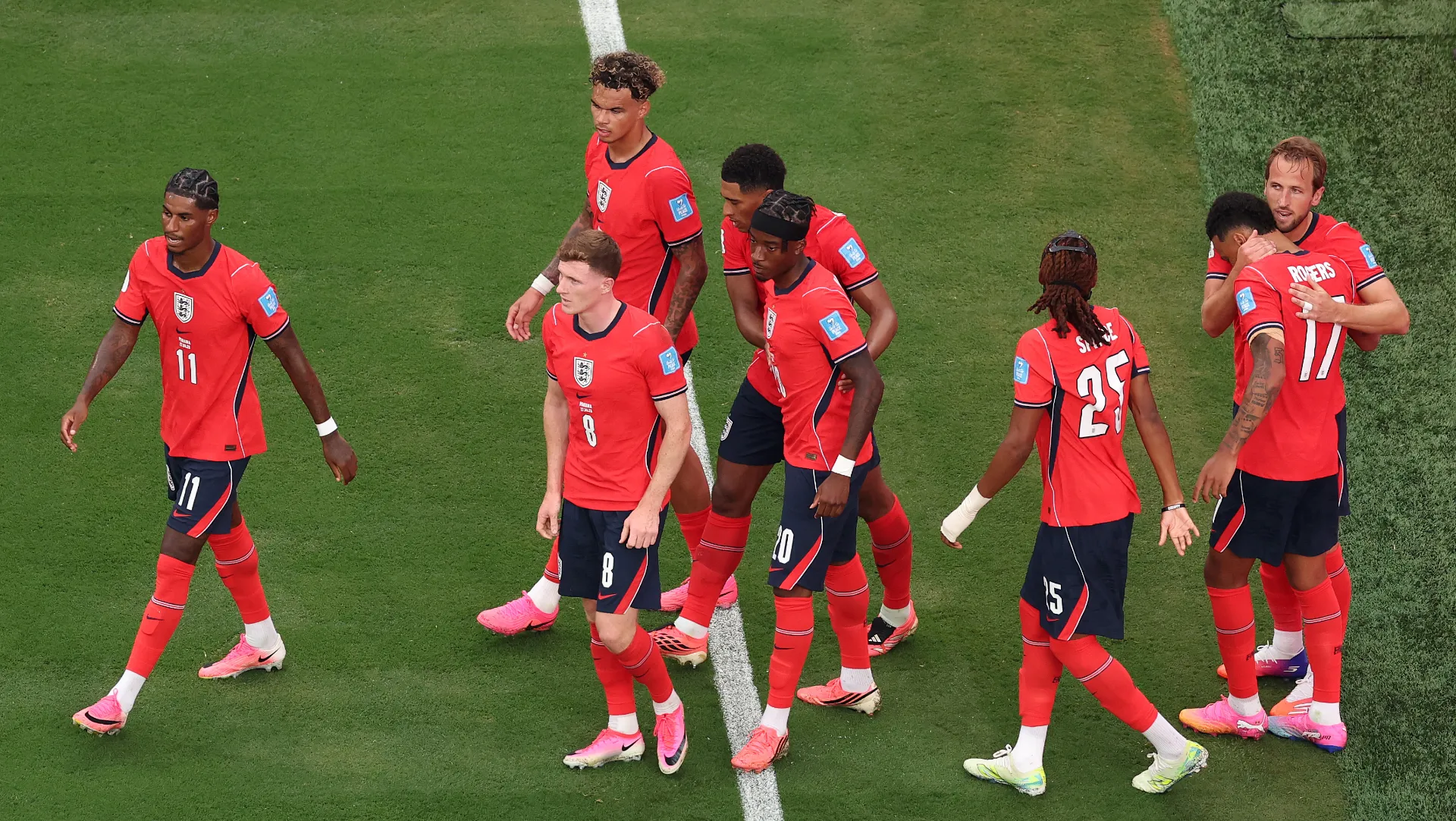Inglaterra no pierde la ilusión de llegar lejos en la Copa del Mundo. (GETTY IMAGES)