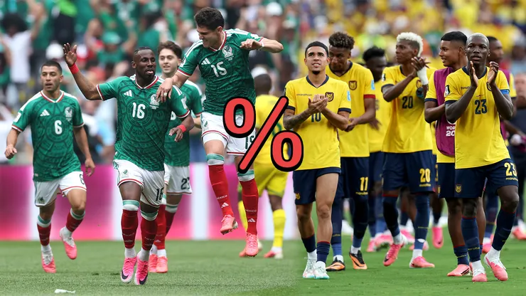 Se reveló el porcentaje de posibilidades que tiene México ante Ecuador en 16avos de final