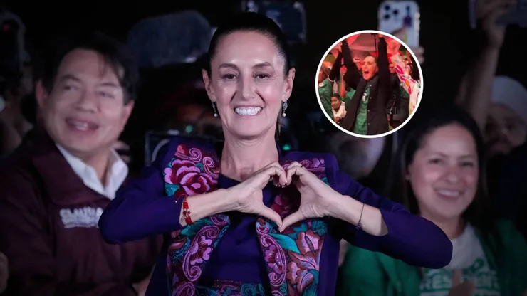 Claudia Sheinbaum celebró el triunfo de México