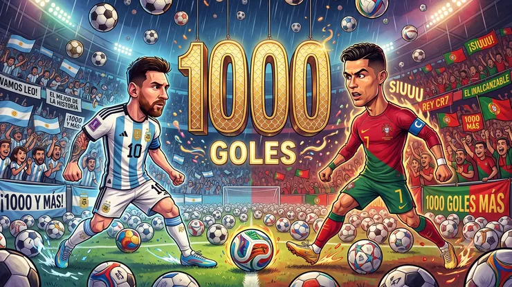 Cristiano Ronaldo marcó ante Croacia y reavivó la carrera con Lionel Messi por llegar a los 1000 goles