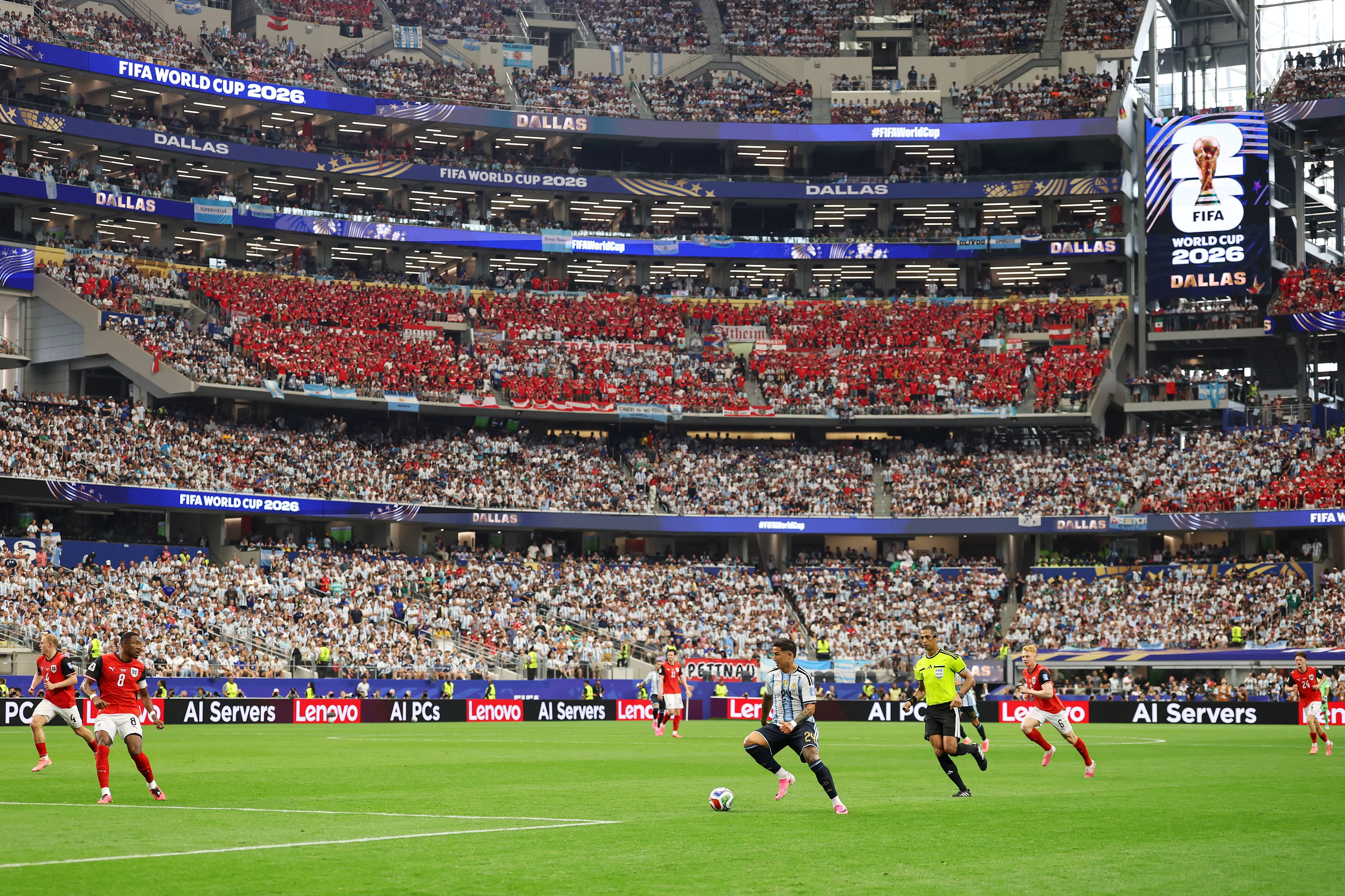 Argentina vs Austria en el Estadio Dallas (Getty Images)