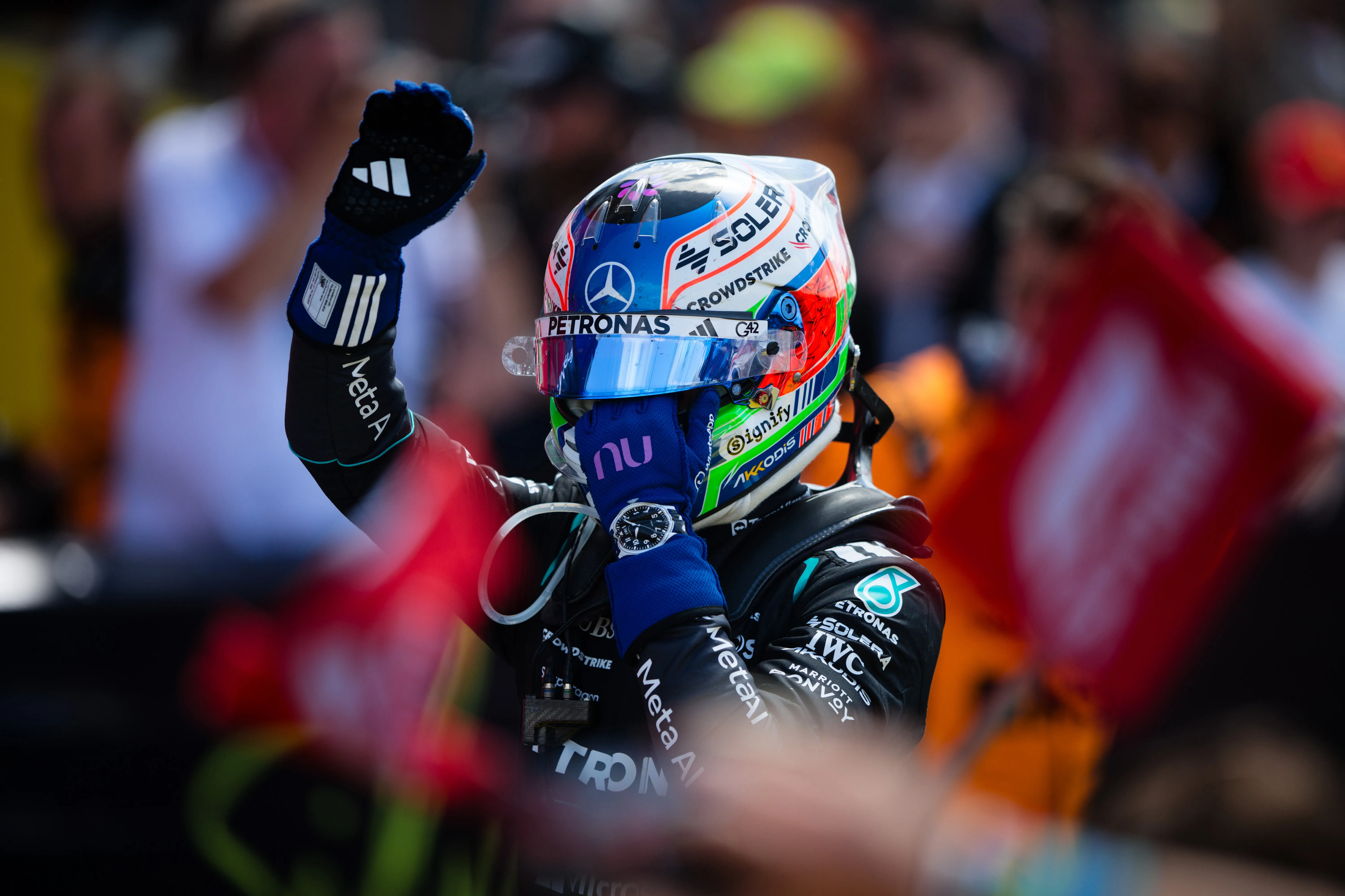 Kimi Antonelli se quedó con la pole de la clasificación de Silverstone (Getty Images)