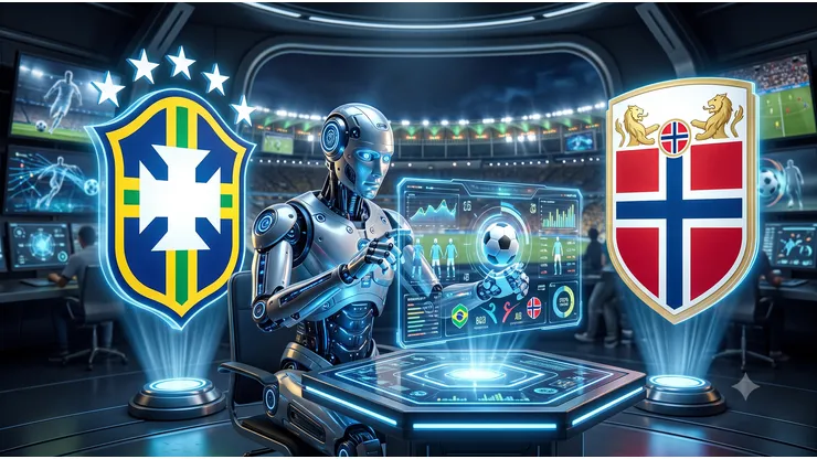 Predicción del Brasil vs Noruega hoy