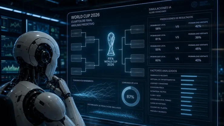 La Inteligencia Artificial simuló los cuartos de final.